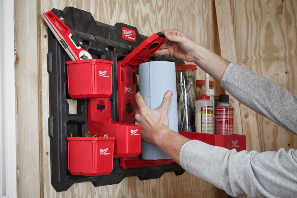 Milwaukee 4932480707 - Portarotolo di carta per sistema a parete Packout 