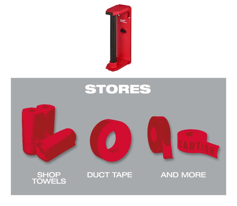 Milwaukee 4932480707 - Portarotolo di carta per sistema a parete Packout 