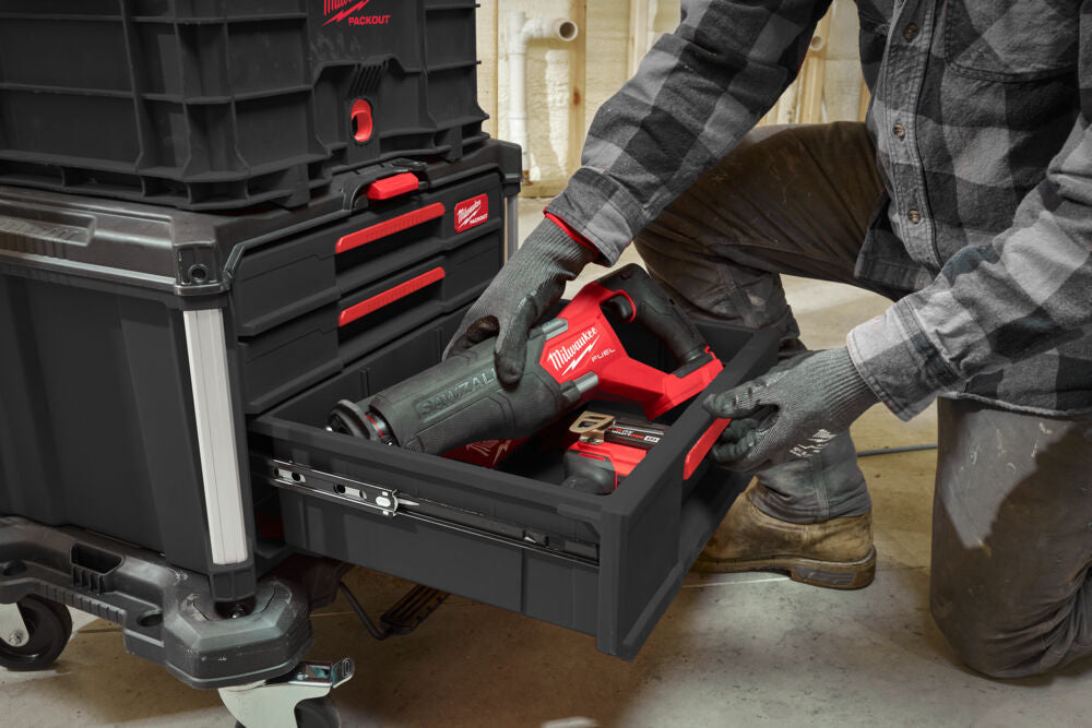 Milwaukee 4932493190 - Packout cassettiera portautensili con 2 + 1 cassetti 