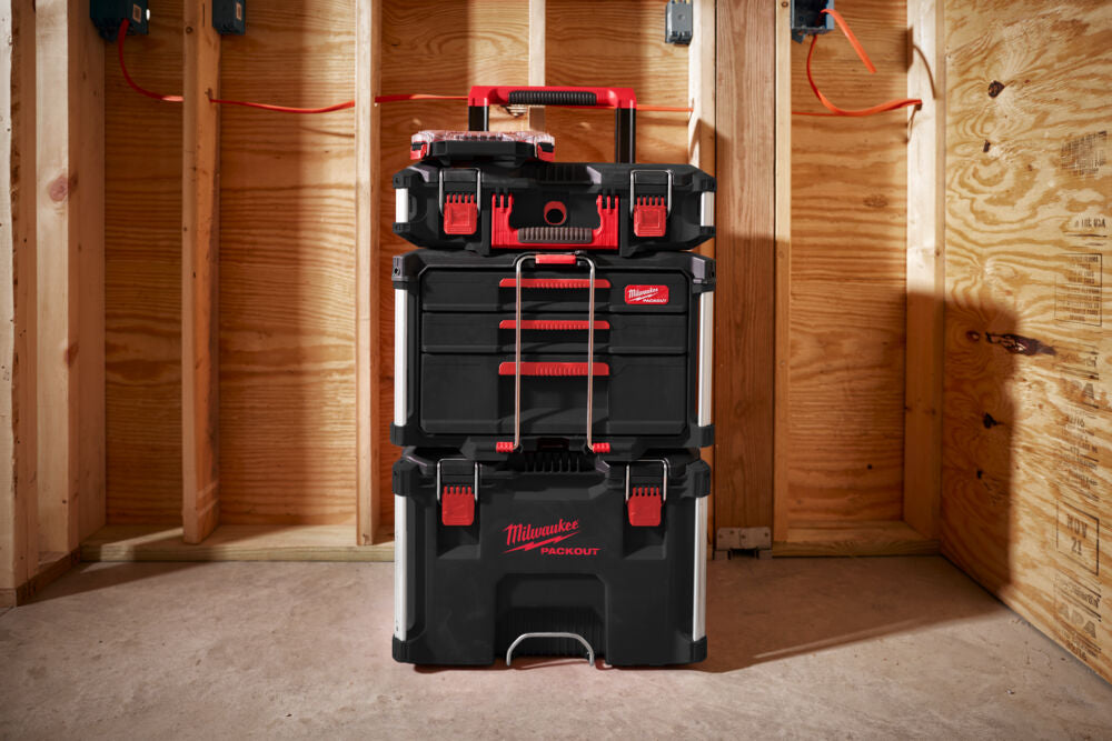 Milwaukee 4932493190 - Packout cassettiera portautensili con 2 + 1 cassetti 