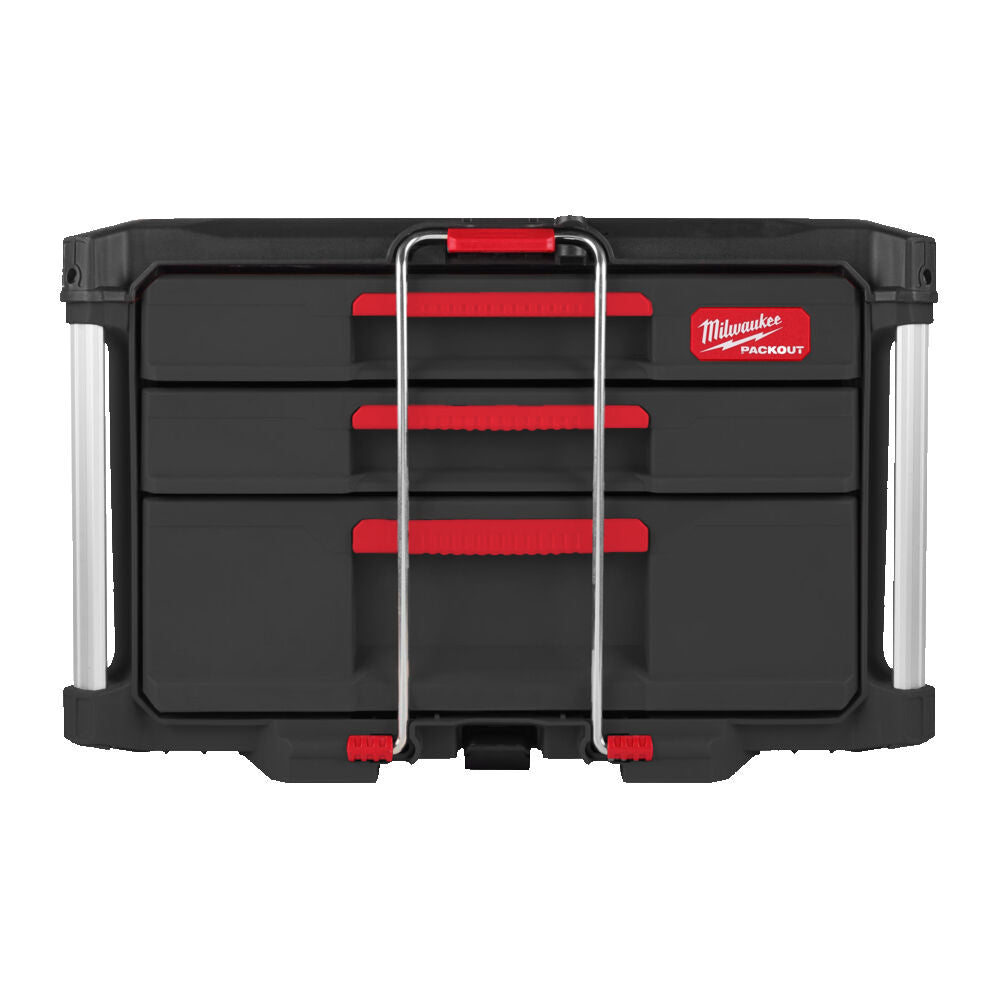 Milwaukee 4932493190 - Packout cassettiera portautensili con 2 + 1 cassetti 