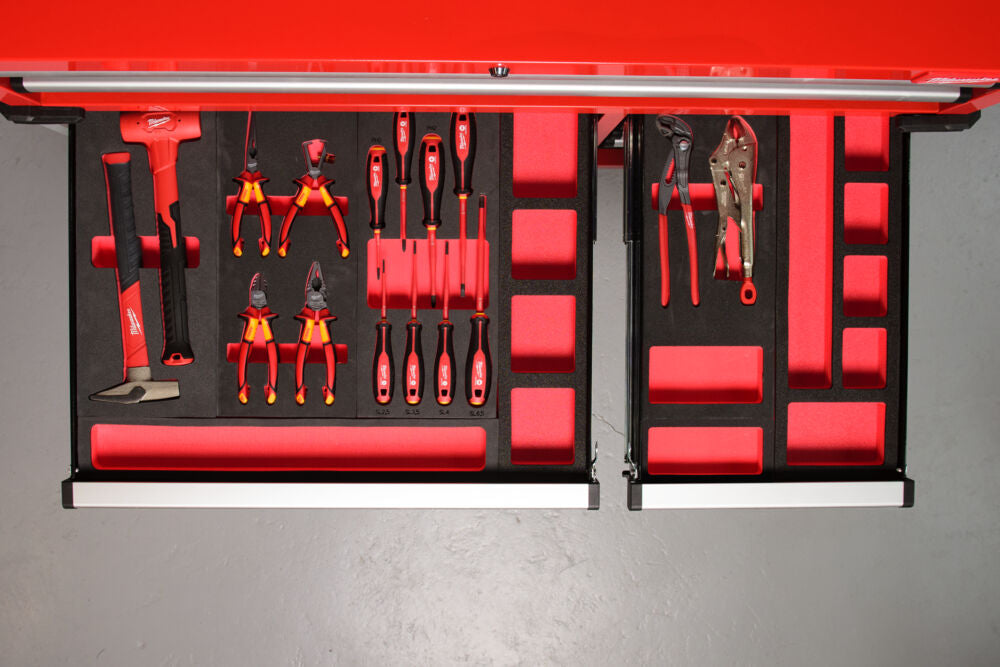 Milwaukee 4932493253 - Termoformato modulo morbido per cassettiere completo di martelli 