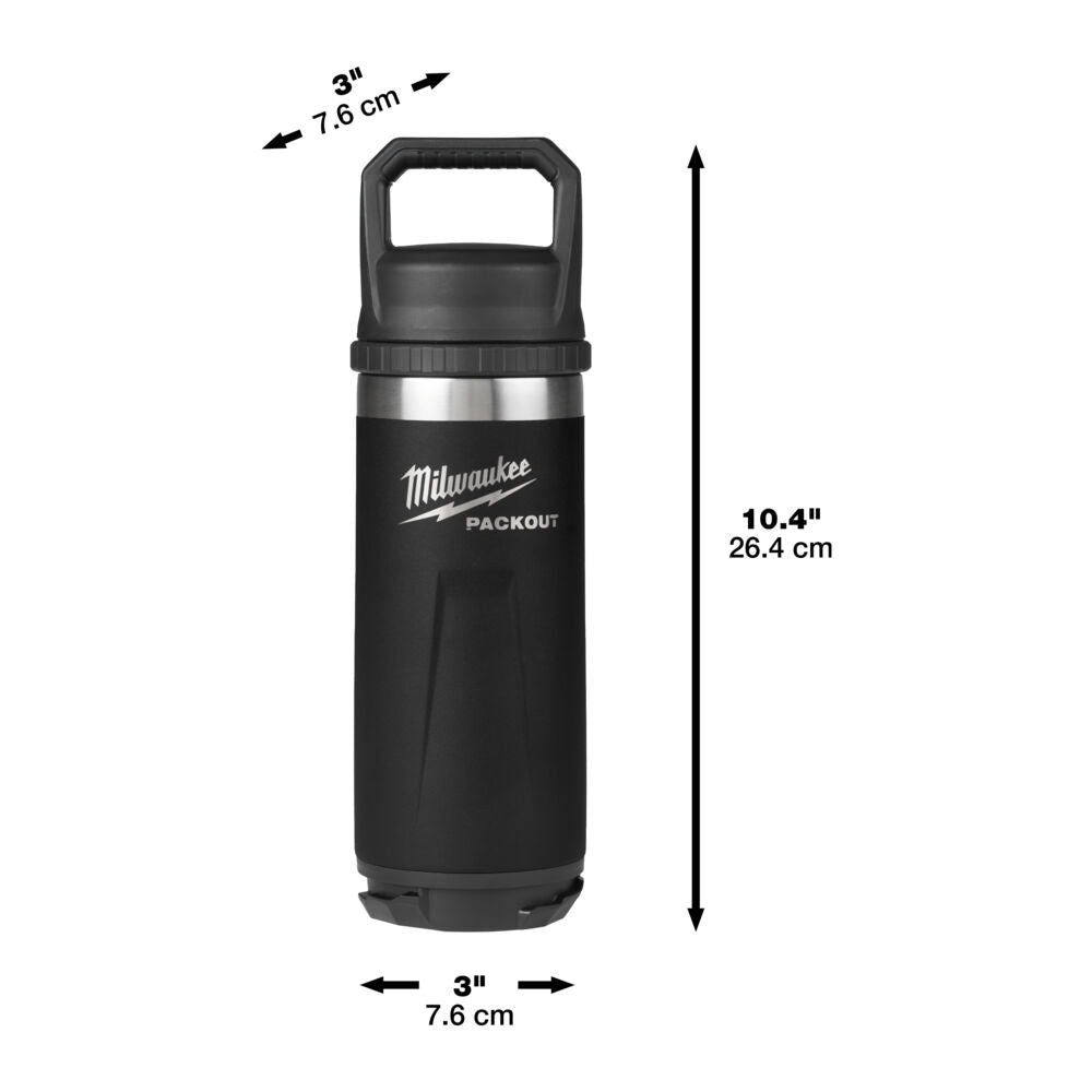 Milwaukee 4932493466 - Borraccia packout 532 ML - Nera