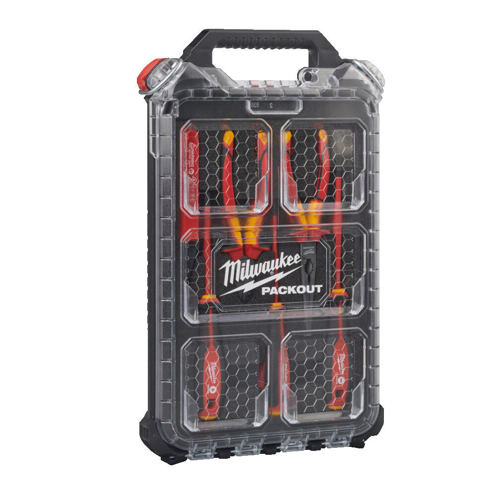 Milwaukee 4932493599 - Set di utensili per elettricista in cassetta Packout 