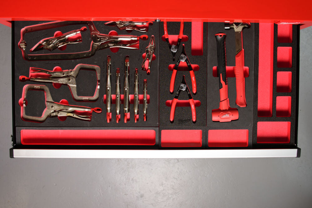 Milwaukee 4932493632 - Termoformato modulo morbido per cassettiere completo di pinze siger