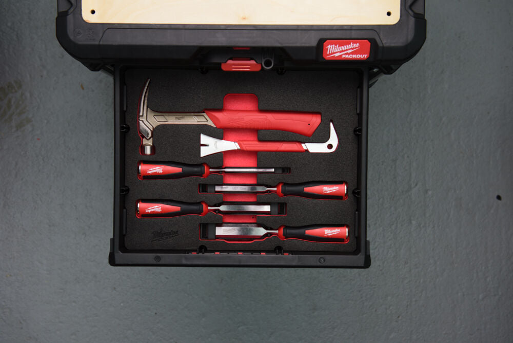 Milwaukee 4932493641 - Set attrezzi da falegname in termoformato morbido - 6 pezzi