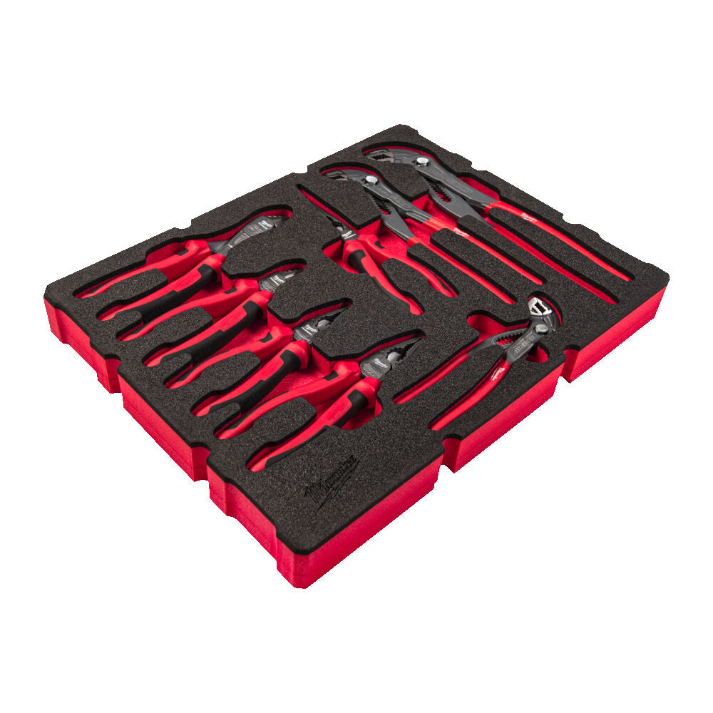Milwaukee 4932493643 - Set di pinze in termoformato per cassettiere Packout - 8 pezzi