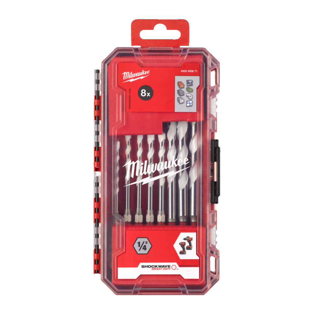 Milwaukee 4932493871 - Set punte multimateriale - 8 pezzi 
