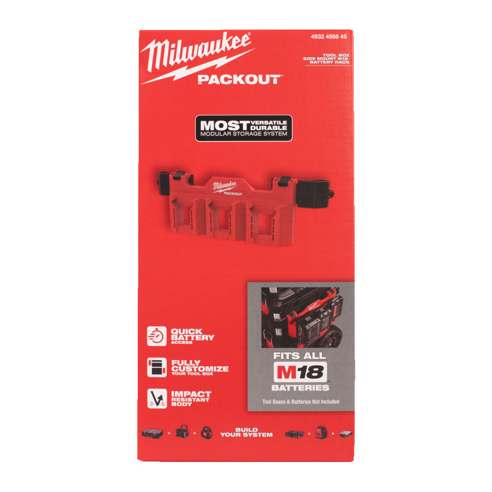 Milwaukee 4932498645 - Portabatterie laterale Packout per batterie M18 