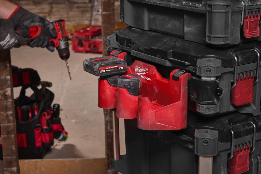 Milwaukee 4932498646 - Portabatterie M12 laterale per sistema Packout