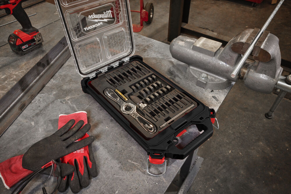 Milwaukee 4932498721 - Set filiere e maschi - 38 pezzi in valigetta Packout 