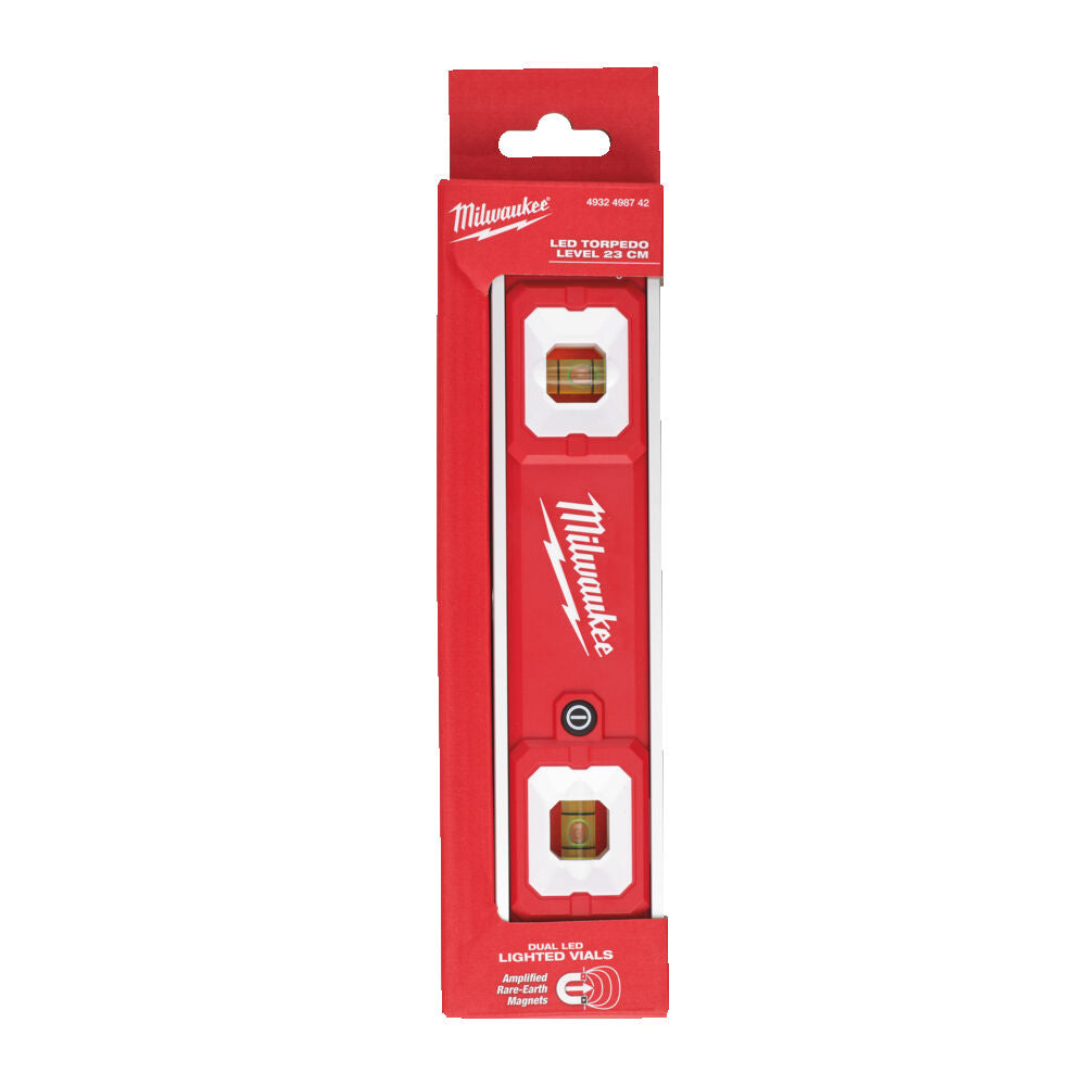 Milwaukee 4932498742 - Livella torpedo led  - Lunghezza 23 cm 
