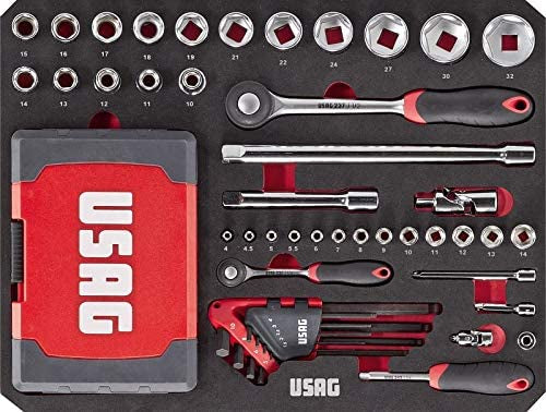 Usag 002 JTMA - Valigia trolley con assortimento per manutenzione (181 pz) con OMAGGI