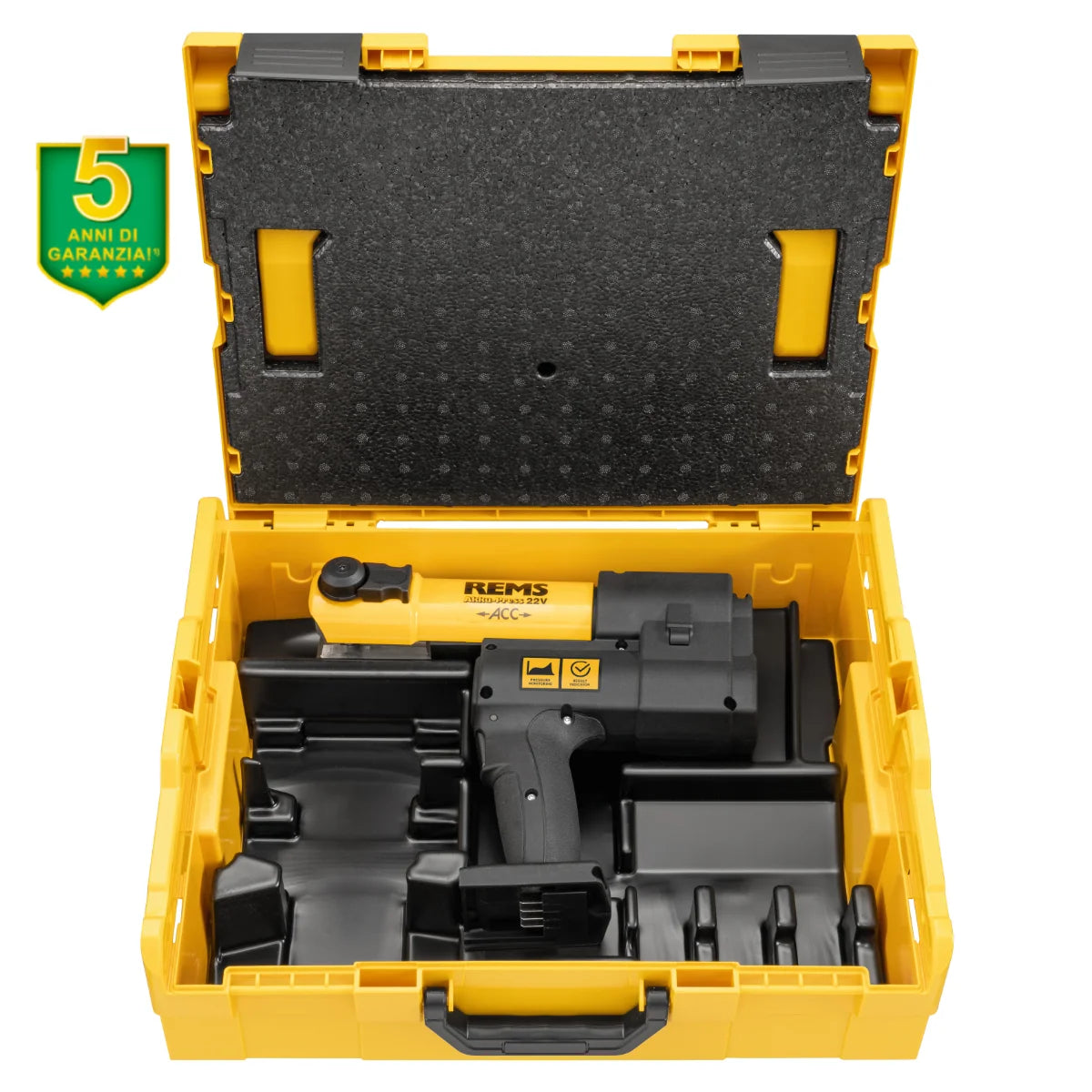 Rems Akku-Press 22V - Pressatrice idraulica a batteria universale fino a Ø 110 mm