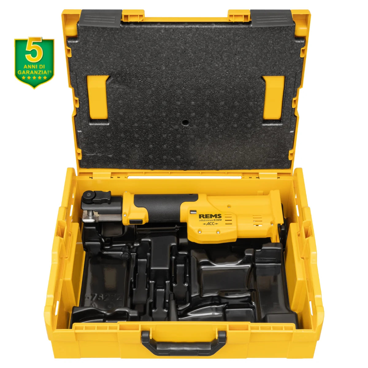 Rems Mini-Press S 22V ACC Pressatrice idraulica a batteria 22kN per tubi fino a 40 mm