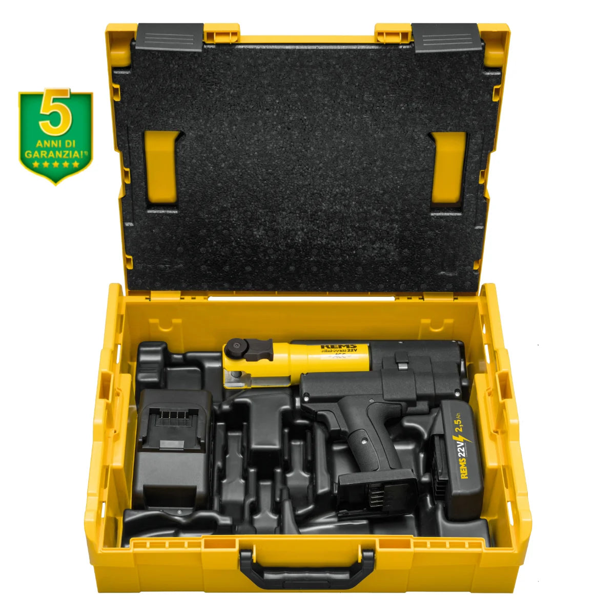 Rems Mini-Press 22V ACC Pressatrice idraulica a batteria 22kN per tubi fino a 40 mm