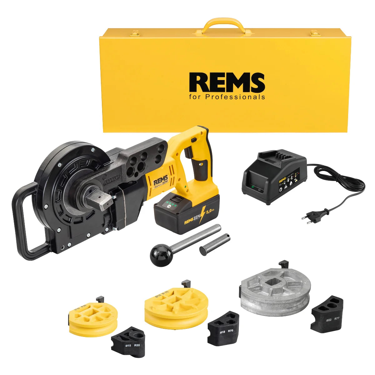 Rems Curvo 22V - Piegatubi a batteria 22V fino a Ø 40 mm e 180 °