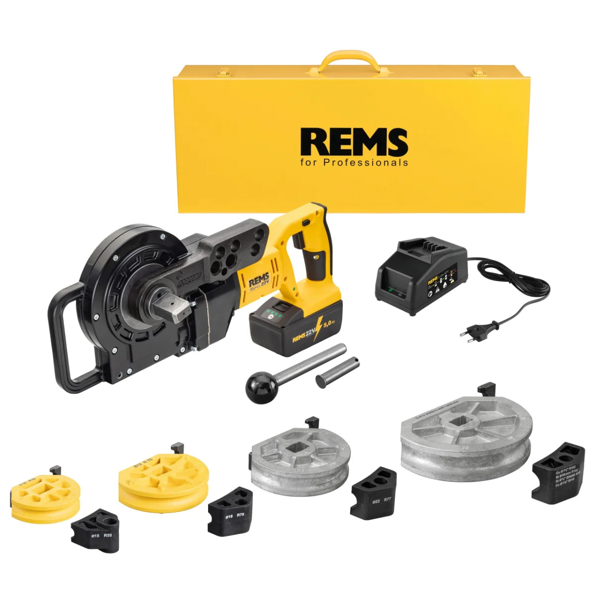 Rems Curvo 22V - Piegatubi a batteria 22V fino a Ø 40 mm e 180 °