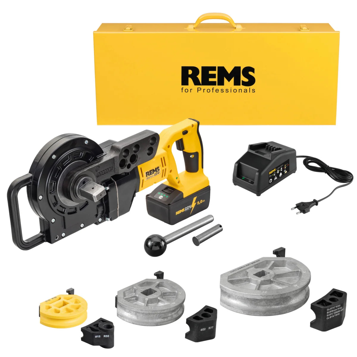Rems Curvo 22V - Piegatubi a batteria 22V fino a Ø 40 mm e 180 °