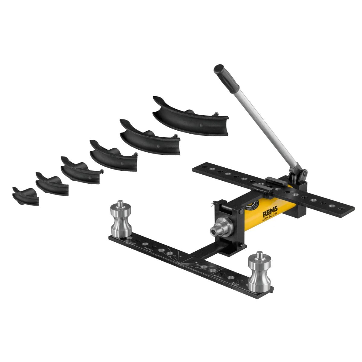 Rems Python Set - Piegatubi oleodinamico per tubi fino 75 mm e 90 °