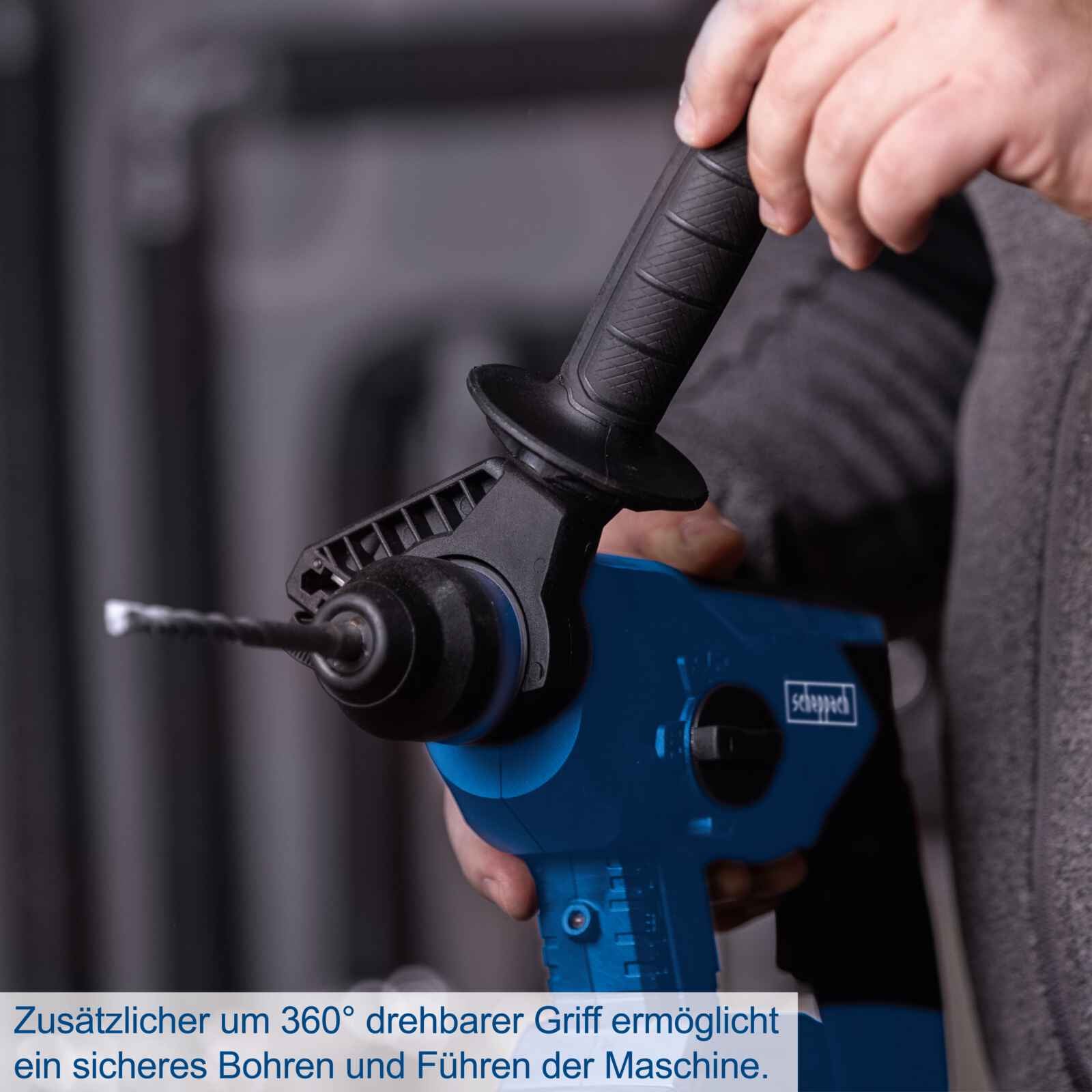 Scheppach set 3 elettroutensili a batteria 20V ixes - Tassellatore, Smerigliatrice, Trapano - 3 batterie 