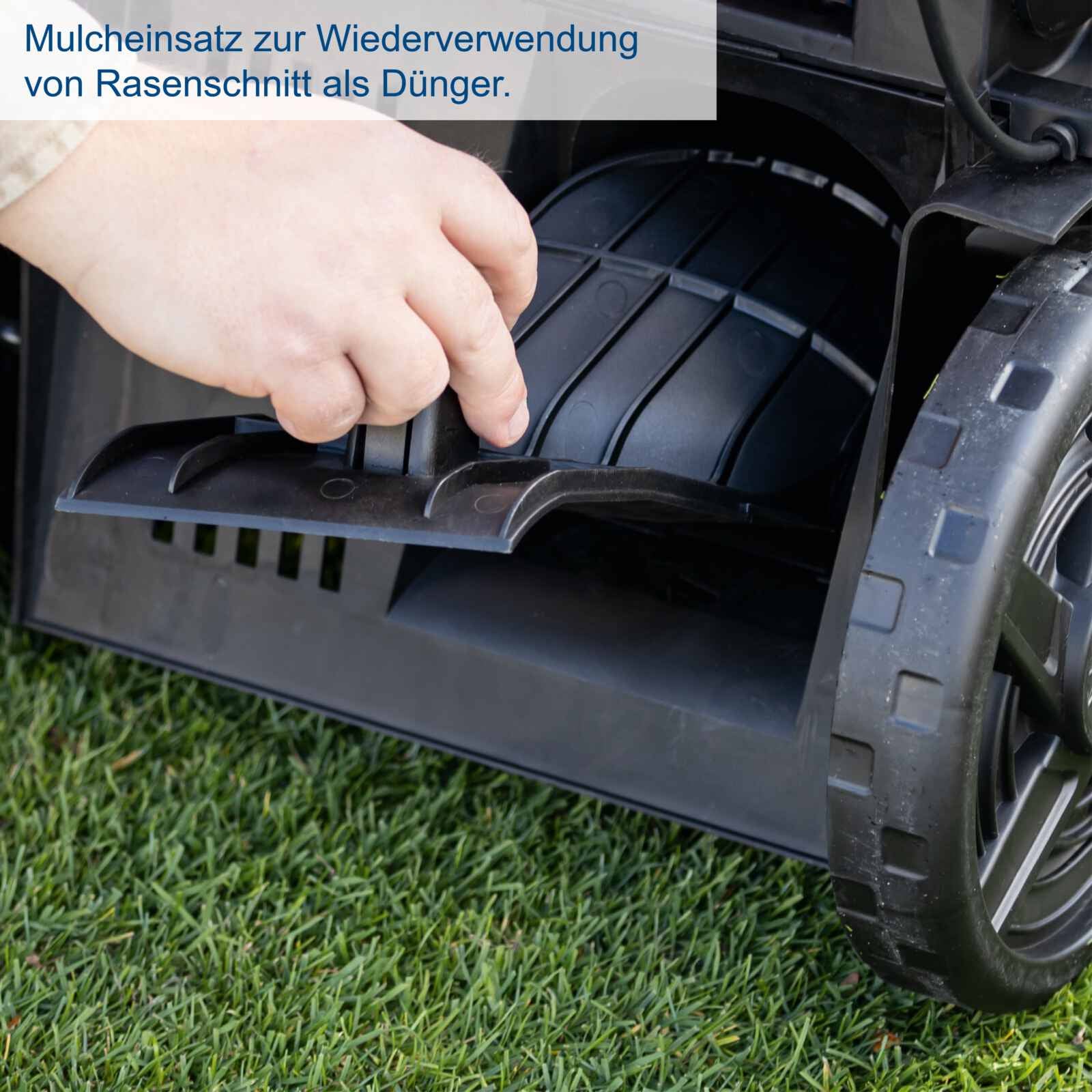 Scheppach BC-MP430-402 - Rasaerba a batteria 4 in 1 taglio 43cm - 2 batterie 20V 4.0Ah + 2 caricabatterie