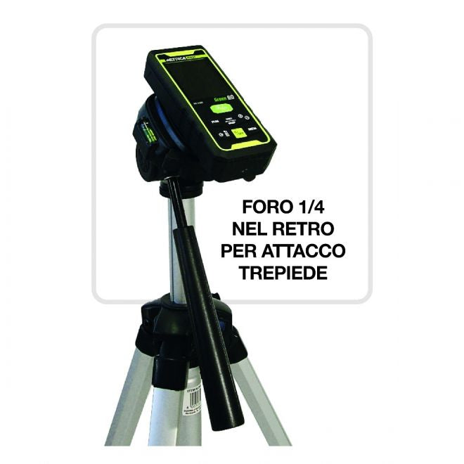Metrica Green 61060 - Misuratore metro laser 60 metri - raggio verde