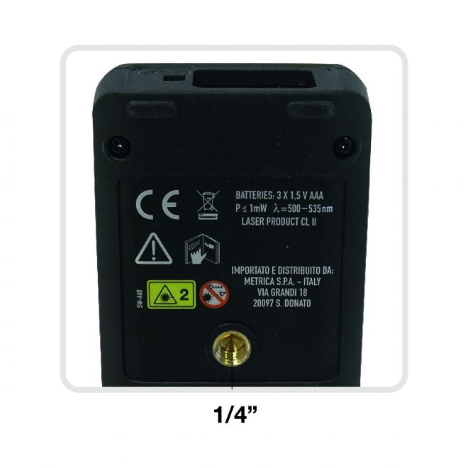 Metrica Green 61060 - Misuratore metro laser 60 metri - raggio verde