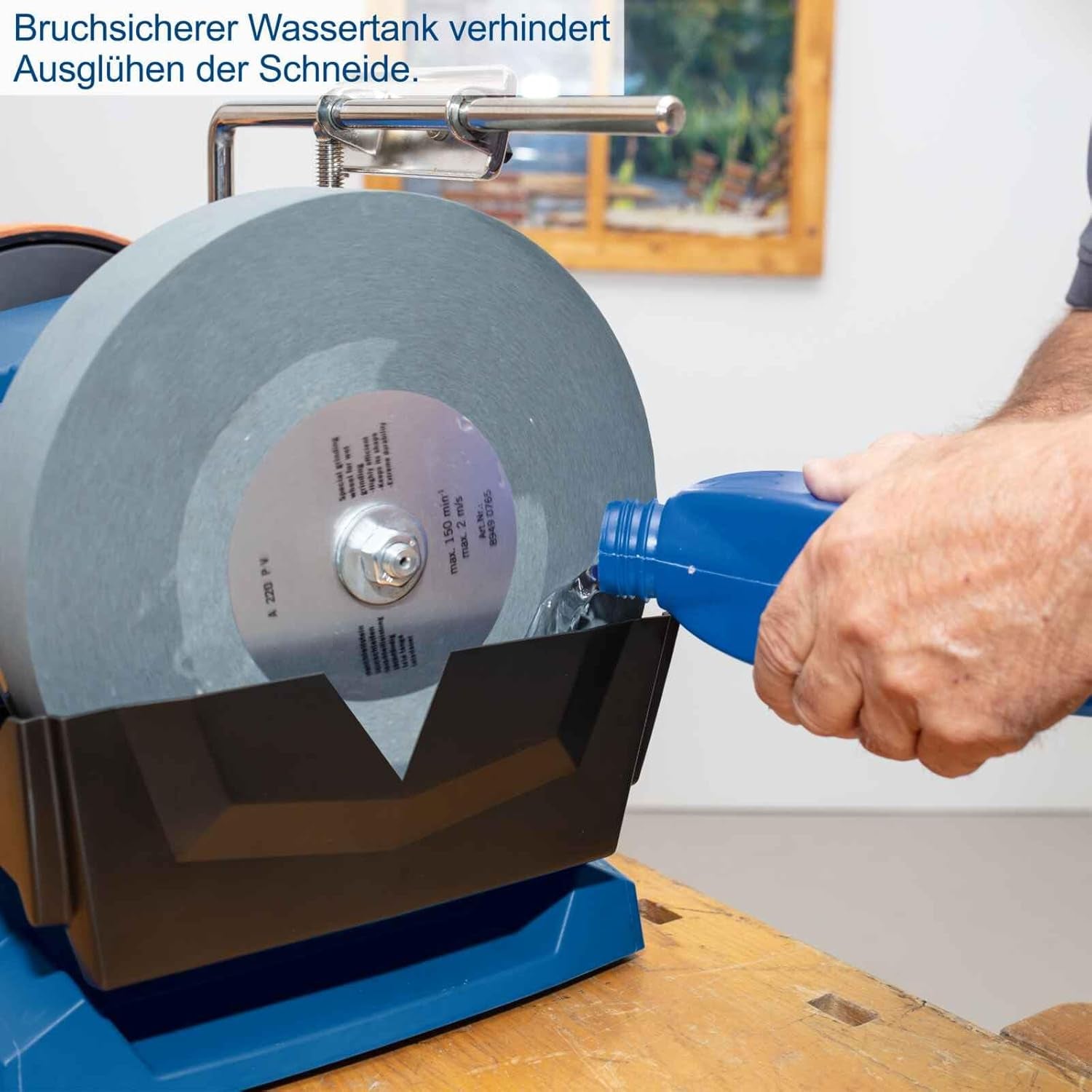 Scheppach Tiger 5000S - Affilatrice affilacoltelli levigatrice ad acqua - 150W