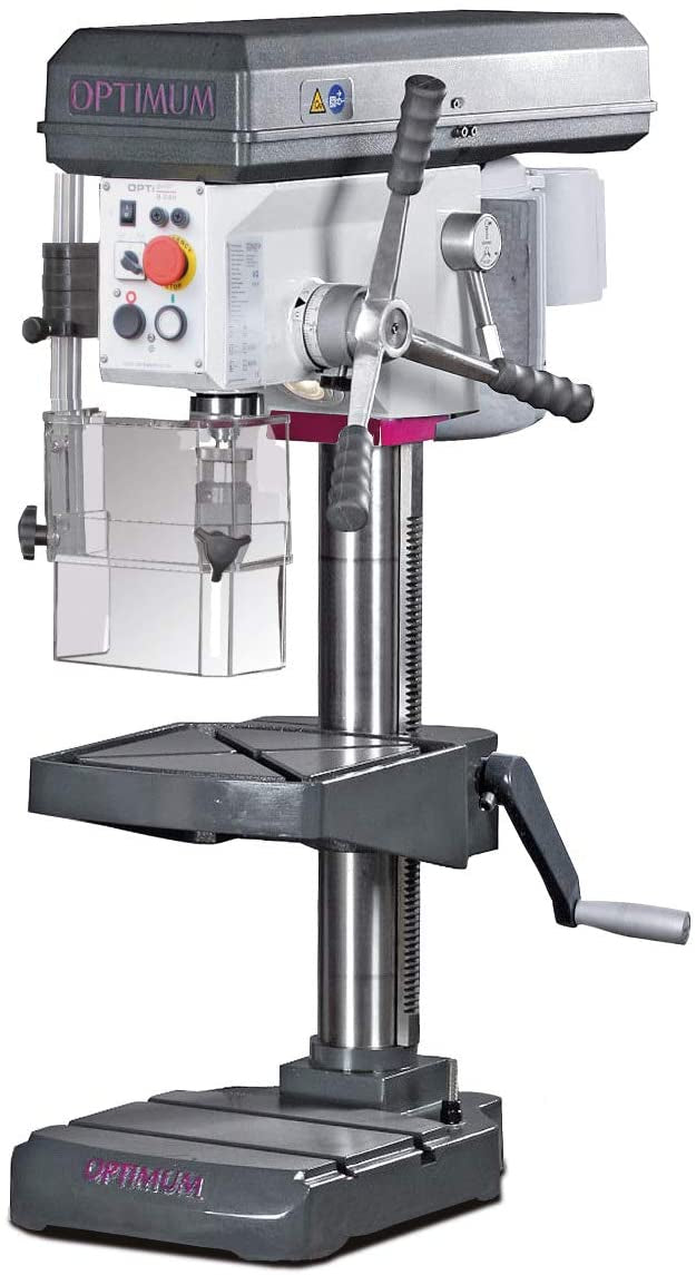 Optimum B 24 H - 230V - Trapano da banco con trasmissione a cinghia trapezoidale 