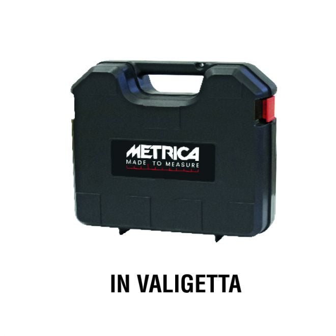 Metrica 61370 - Livella laser autolivellante a raggio rosso. un piano oriz. 360 + piano verticale + piombo