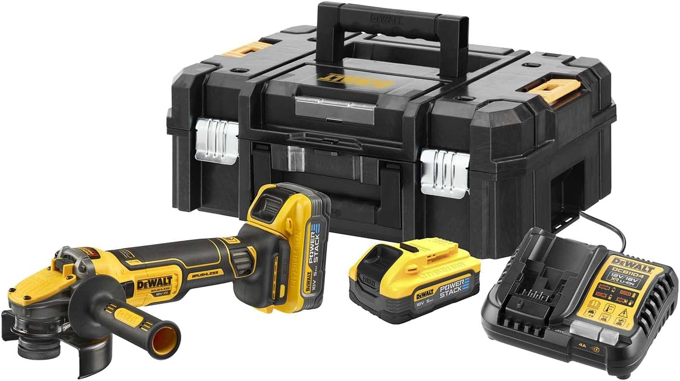 Dewalt DCG409H2T - Smerigliatrice angolare a batteria POWERSTACK - 2 X 5AH