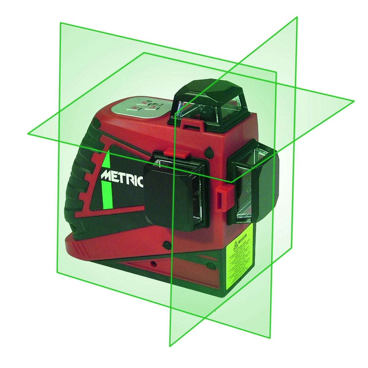 Metrica 3D Green 61410M - Livella laser autolivellante a raggio verde - 3 piani laser a 360°