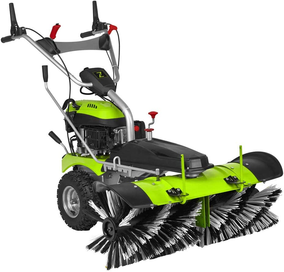 Zipper ZI-KM1000 - Spazzatrice a scoppio con spazzola e pala da neve