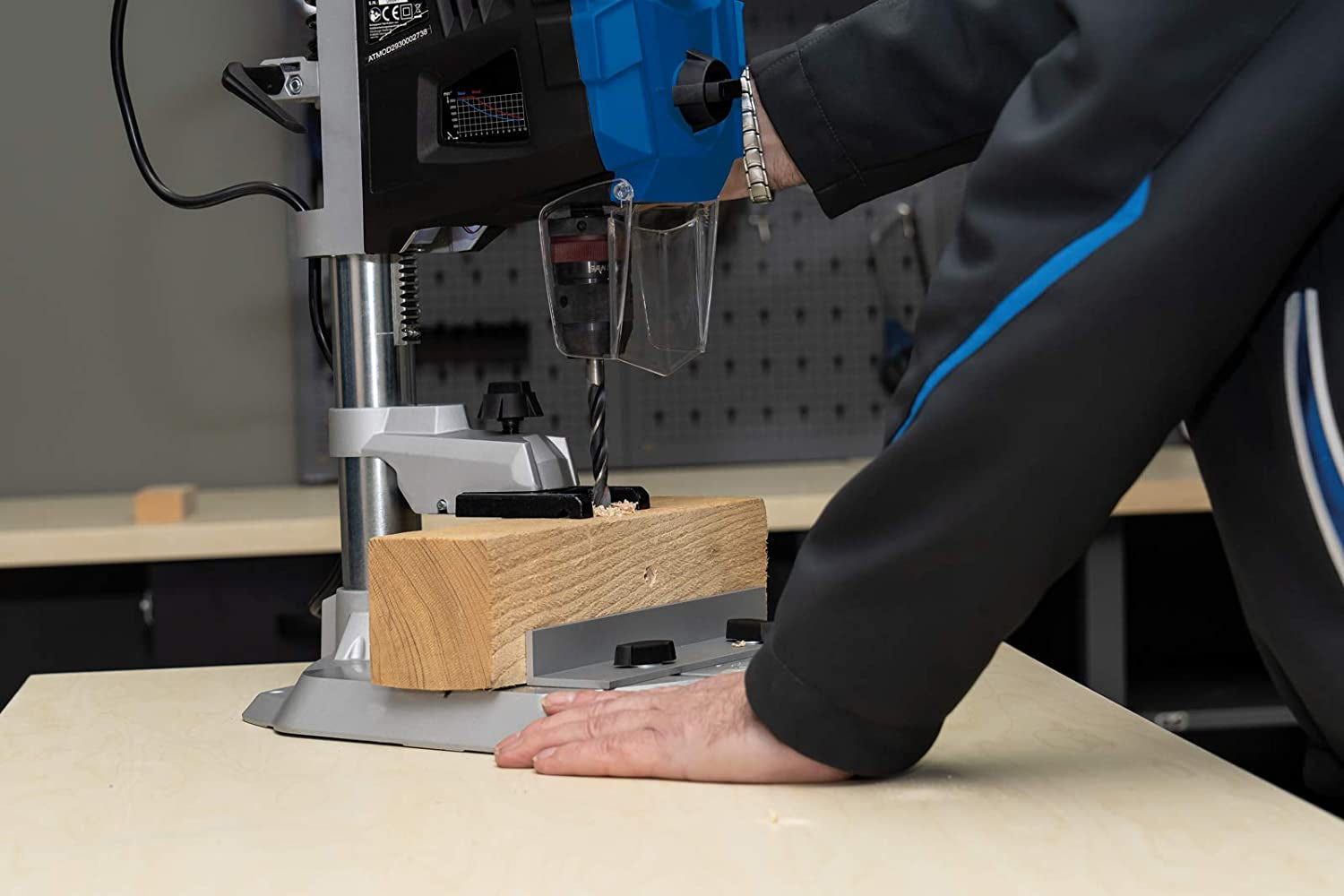 Scheppach DP60 - Trapano a colonna con display digitale e laser