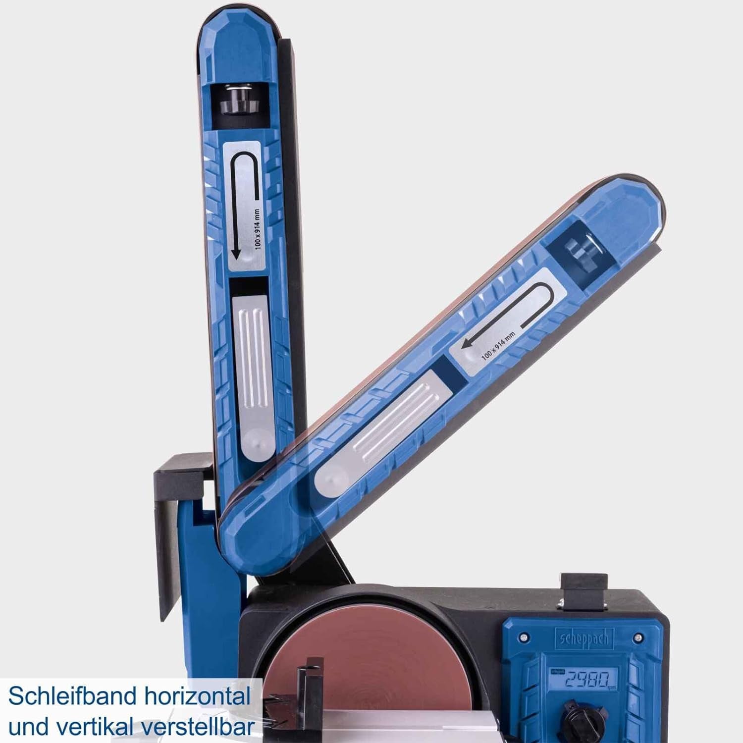 Scehppach BTS900VARIO - Levigatrice combinata da banco a nastro e disco 