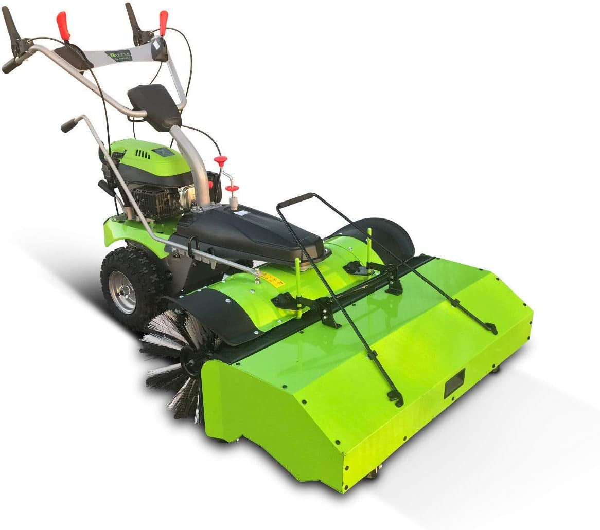 Zipper ZI-KM1000 - Spazzatrice a scoppio con spazzola e pala da neve