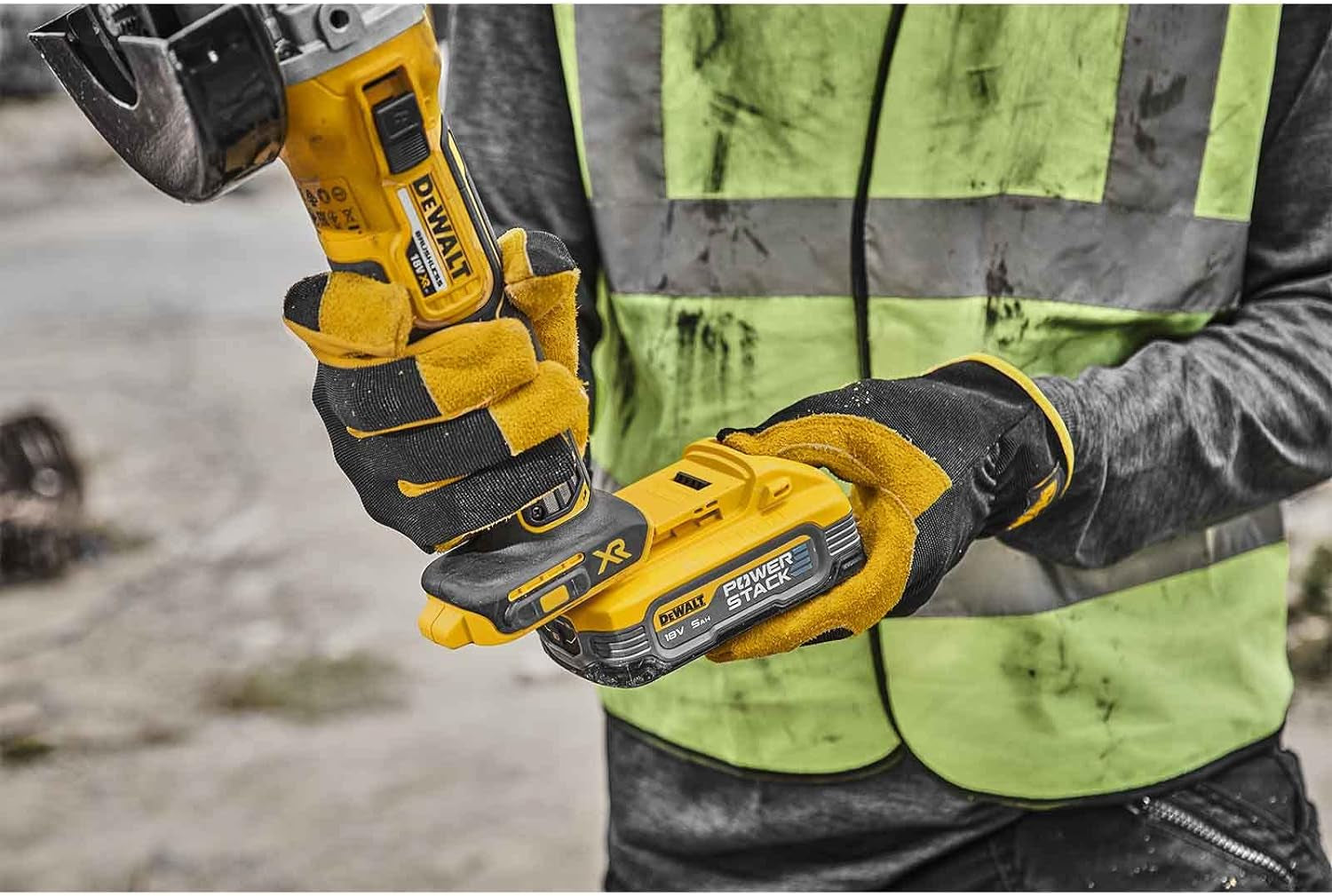 Dewalt DCG409H2T - Smerigliatrice angolare a batteria POWERSTACK - 2 X 5AH