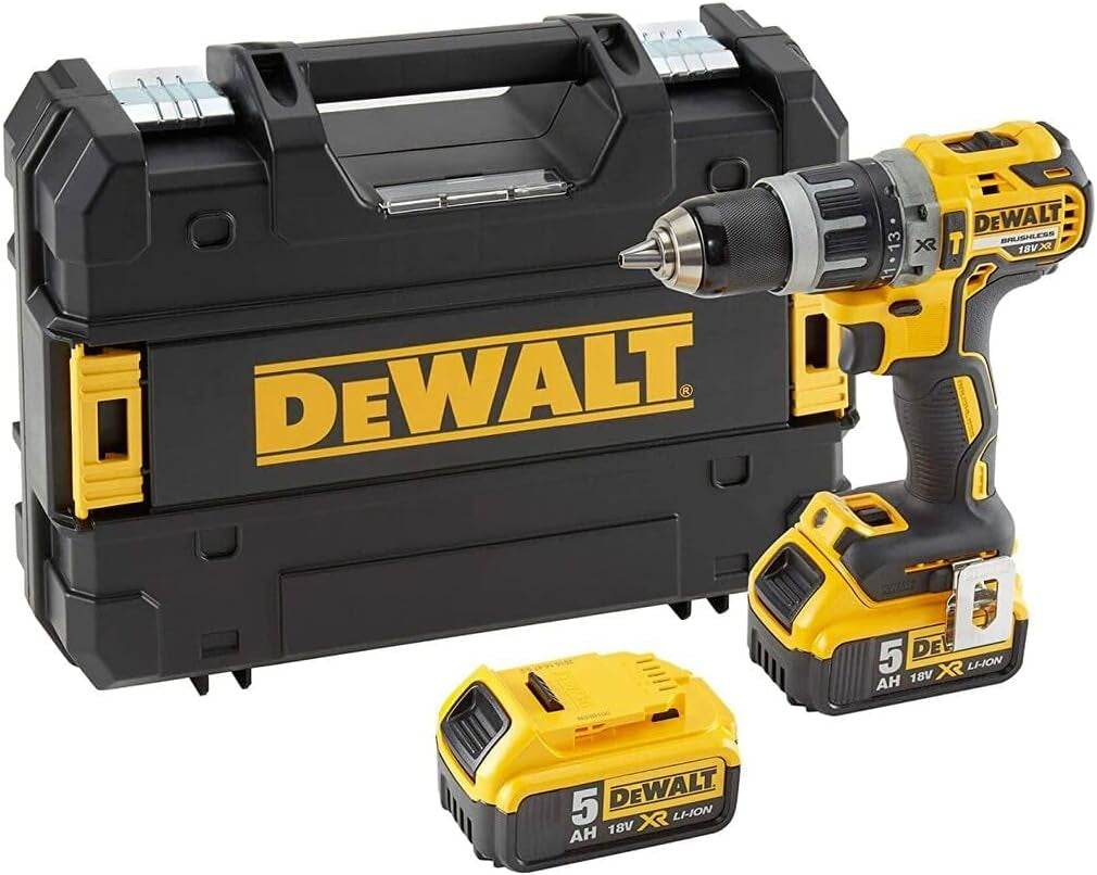 Dewalt DCK2080P2T - Kit utensili a batteria 18V - DCD796 + DCG405 - 2 x 5Ah