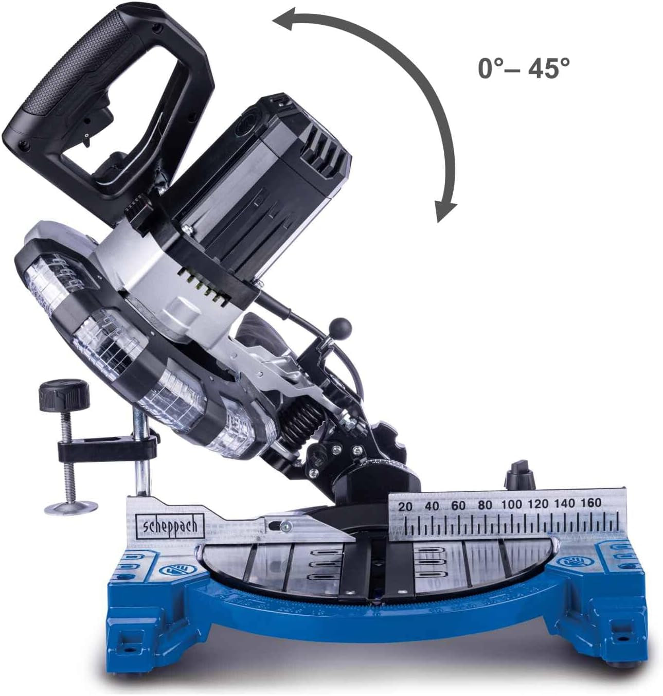 Scheppach HM210L - Troncatrice radiale per legno 1500W disco da 210 mm 