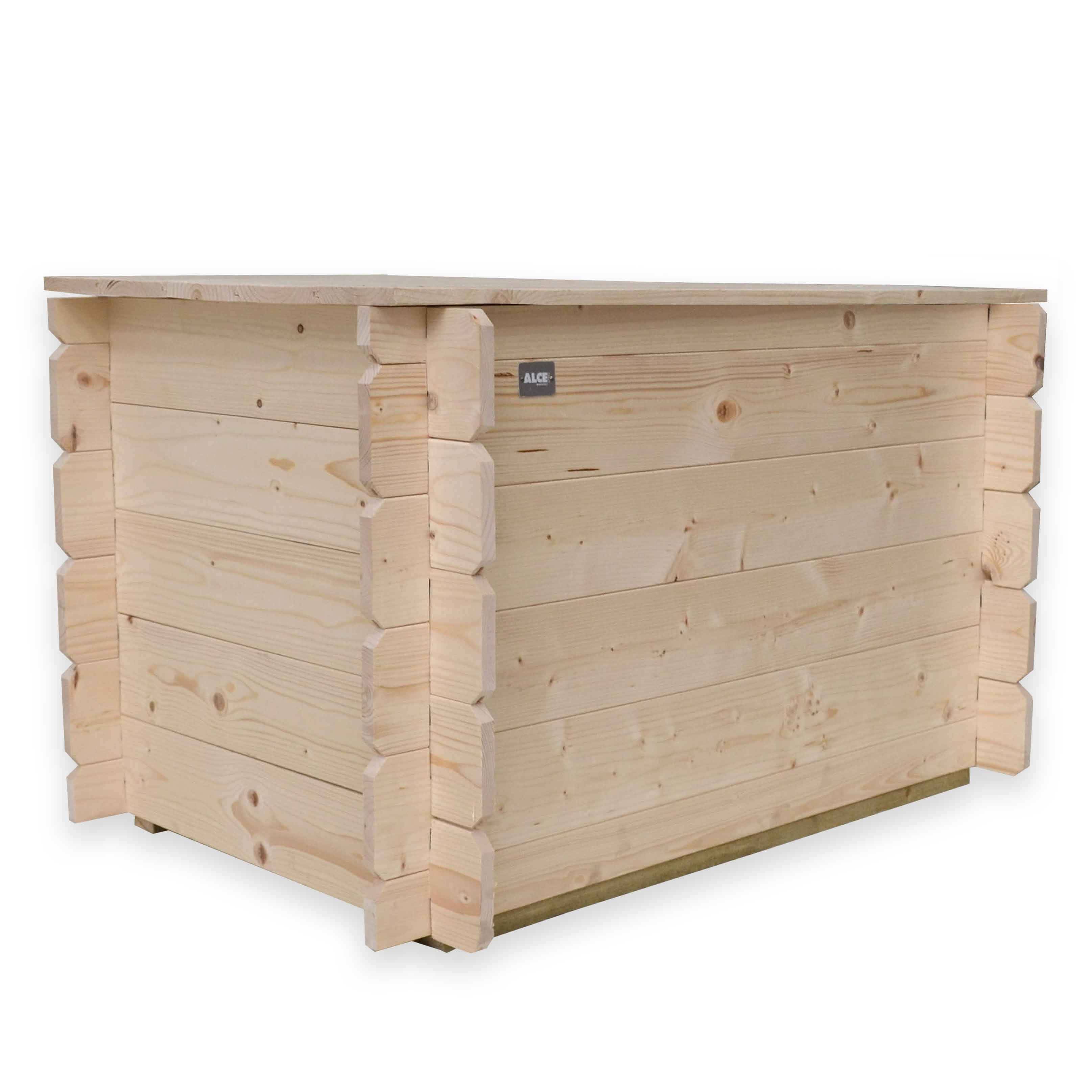 ALCE GIUNONE - CASSAPANCA IN LEGNO 98X60XH54 CM