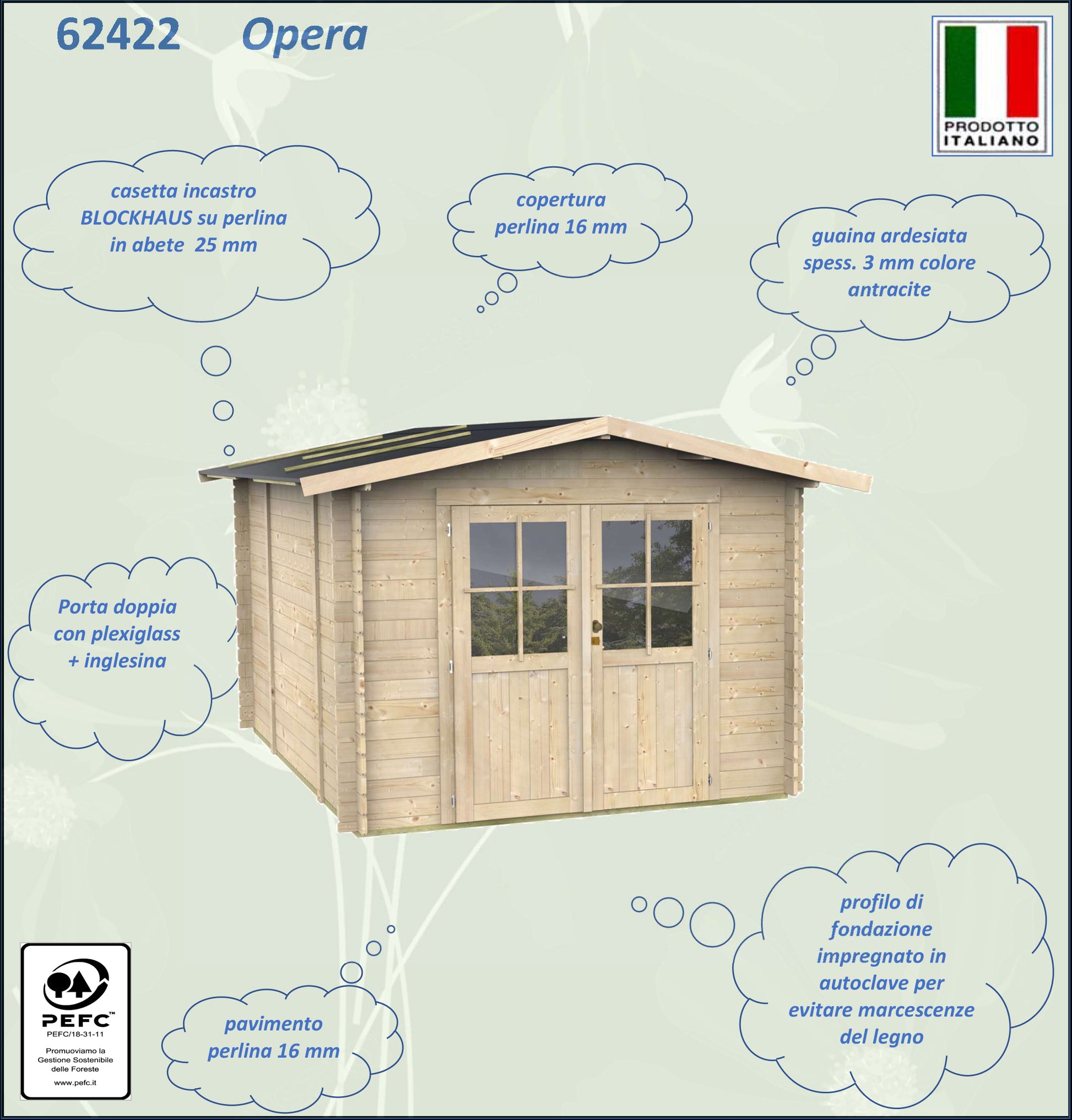 ALCE OPERA - caratteristiche della casetta opera
