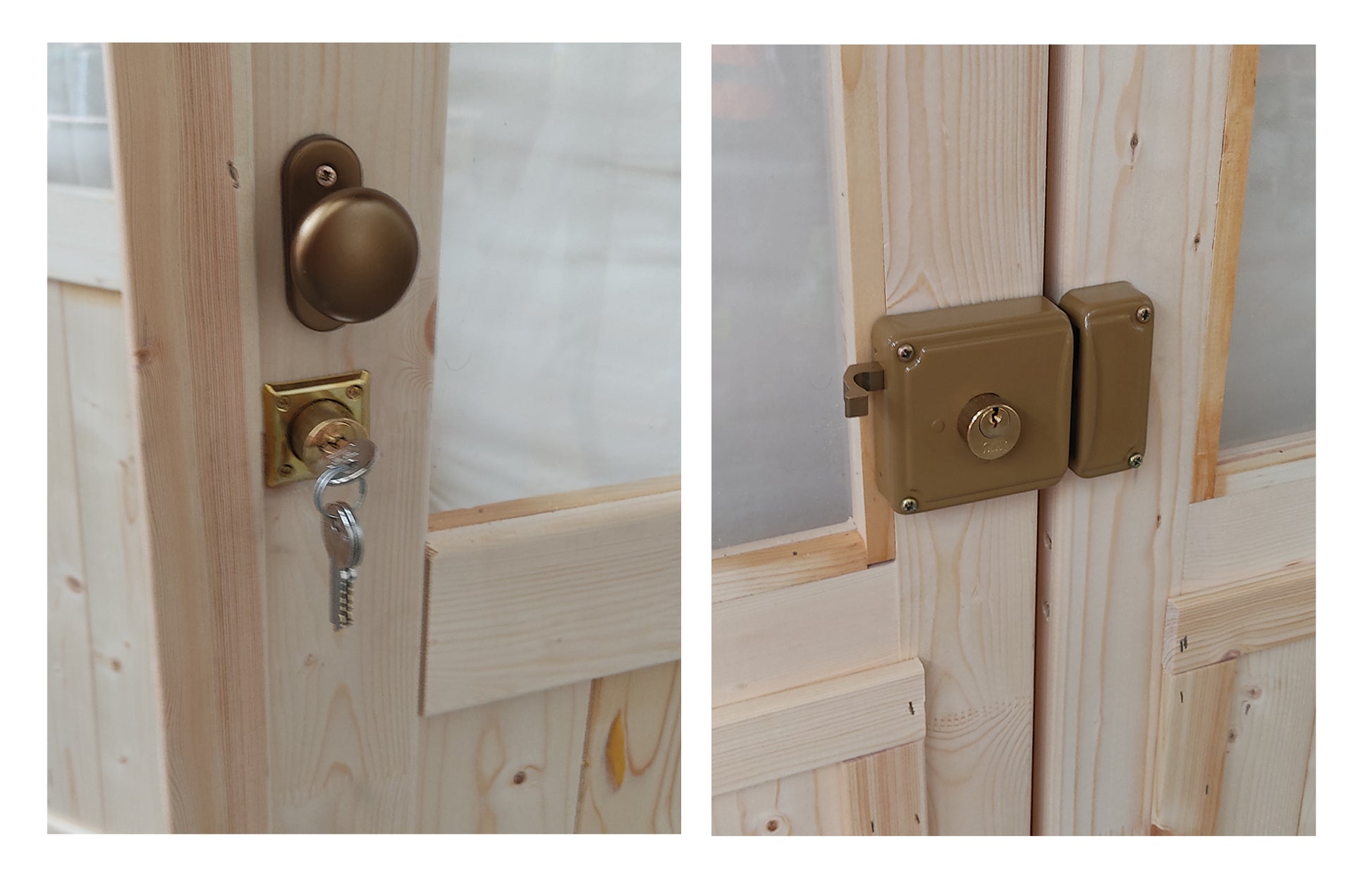 ALCE OPERA - CASETTA IN LEGNO CON PORTA DOPPIA 2,5 x 2,5 x 2 M