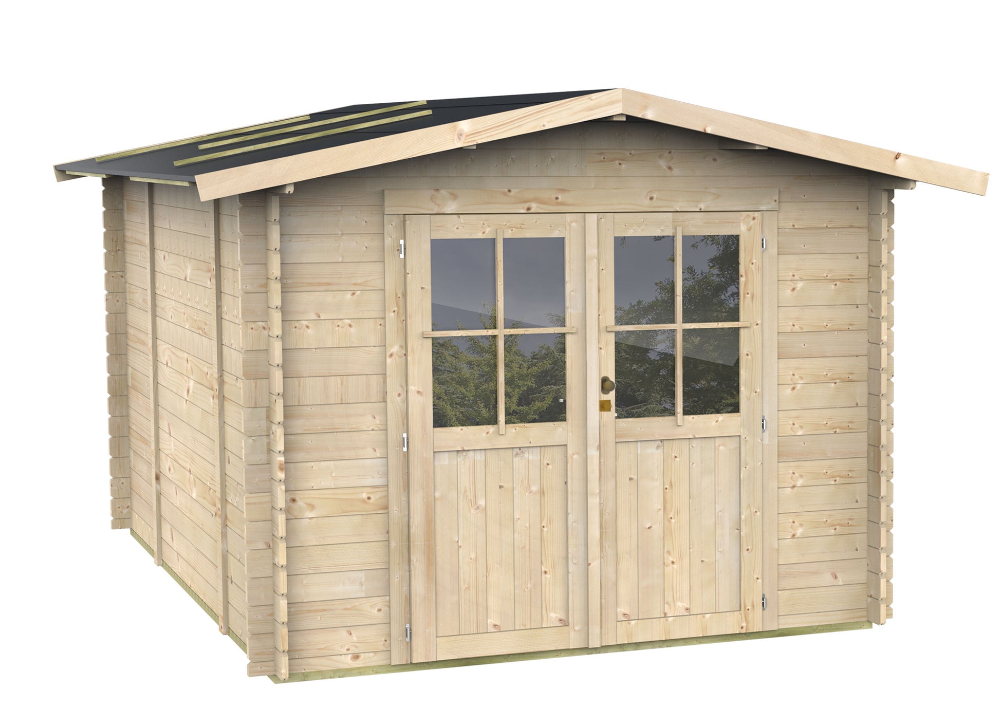 ALCE OPERA - CASETTA IN LEGNO PORTA DOPPIA 2,5 x 2,7 x 2,2 M