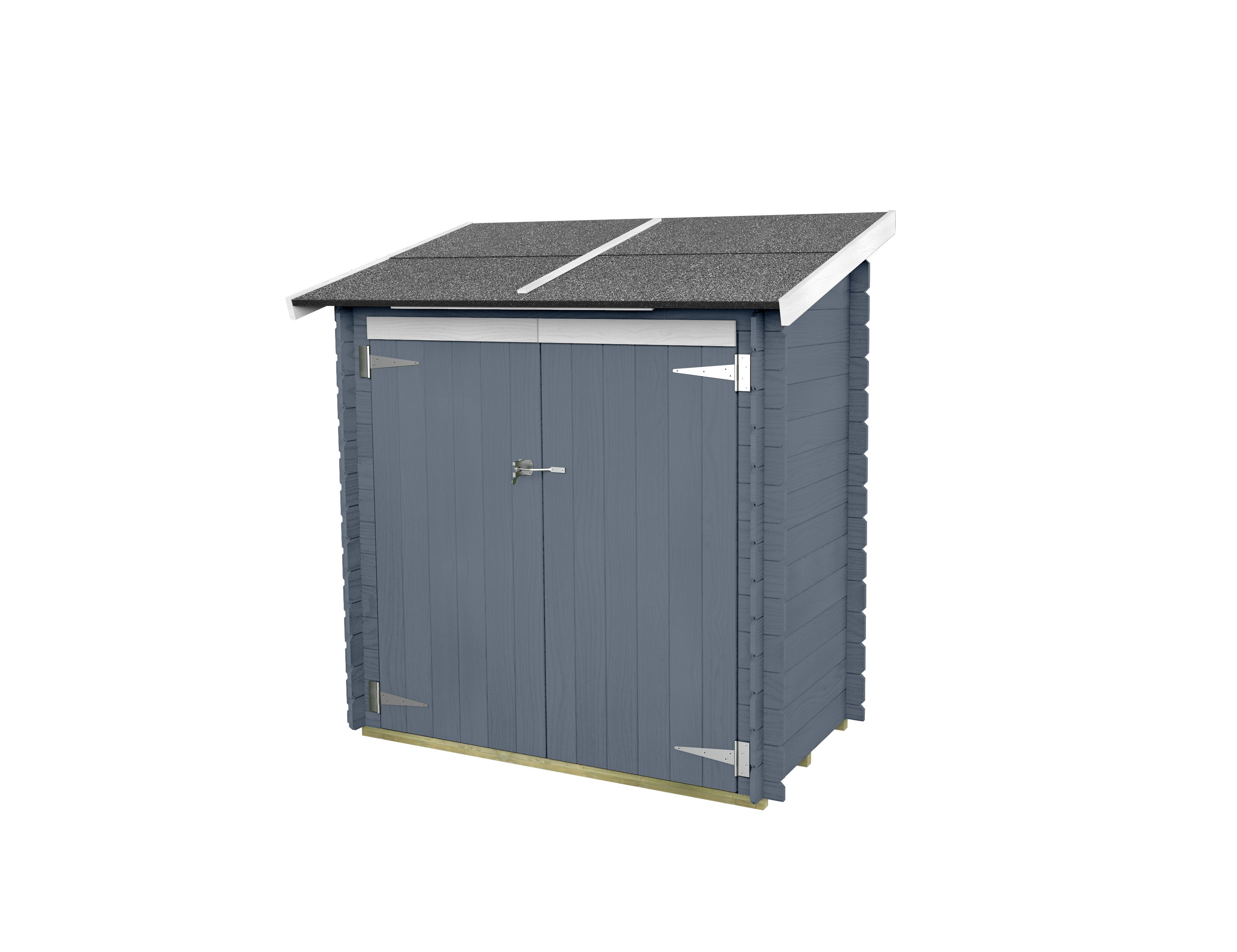 ALCE AMBROGIO - CASETTA IN LEGNO ADDOSSATA 155x85 cm PORTA DOPPIA CIECA COLOR GRIGIO