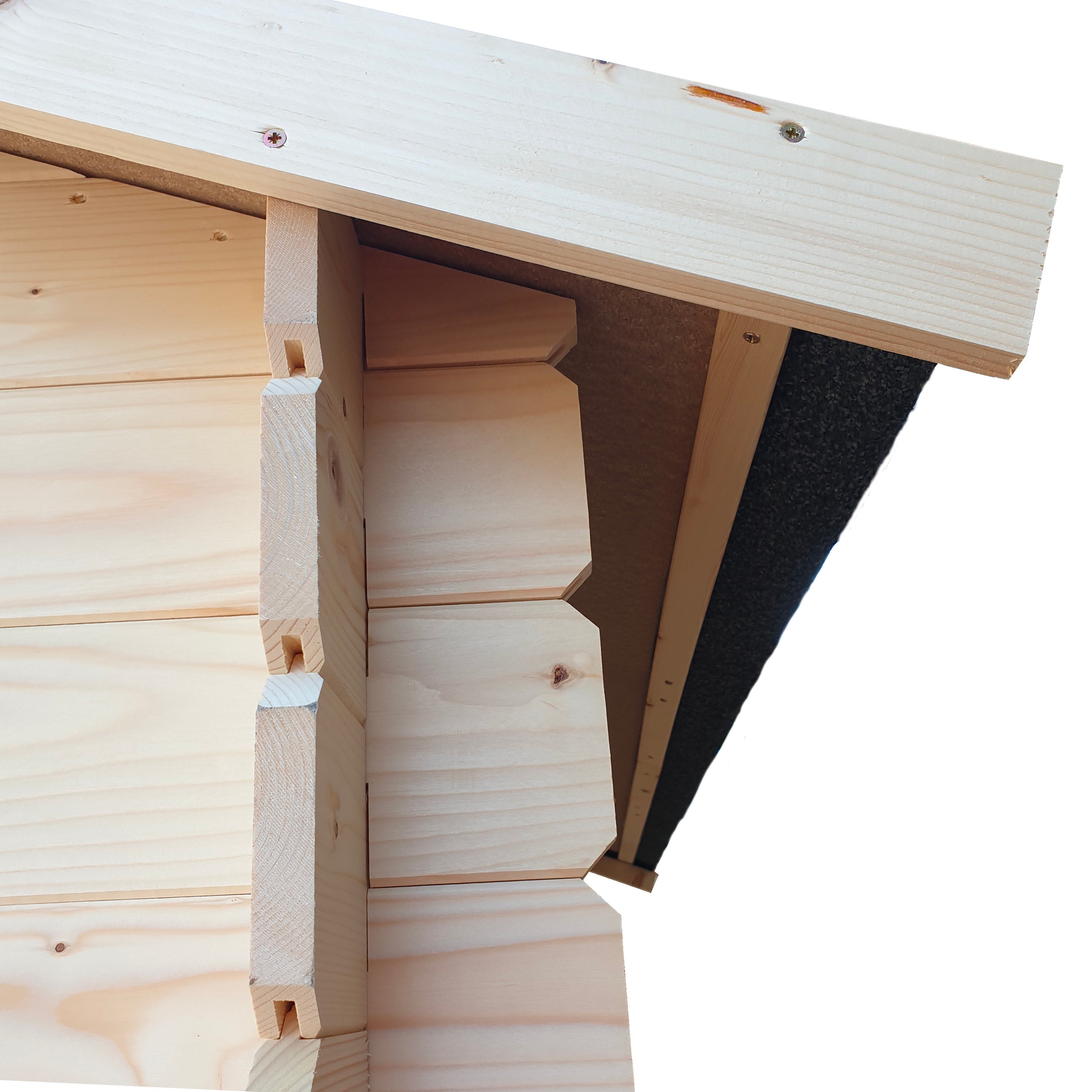 ALCE AMBROGIO - CASETTA IN LEGNO ADDOSSATA 155x85 cm PORTA DOPPIA CIECA - COLOR LEGNO