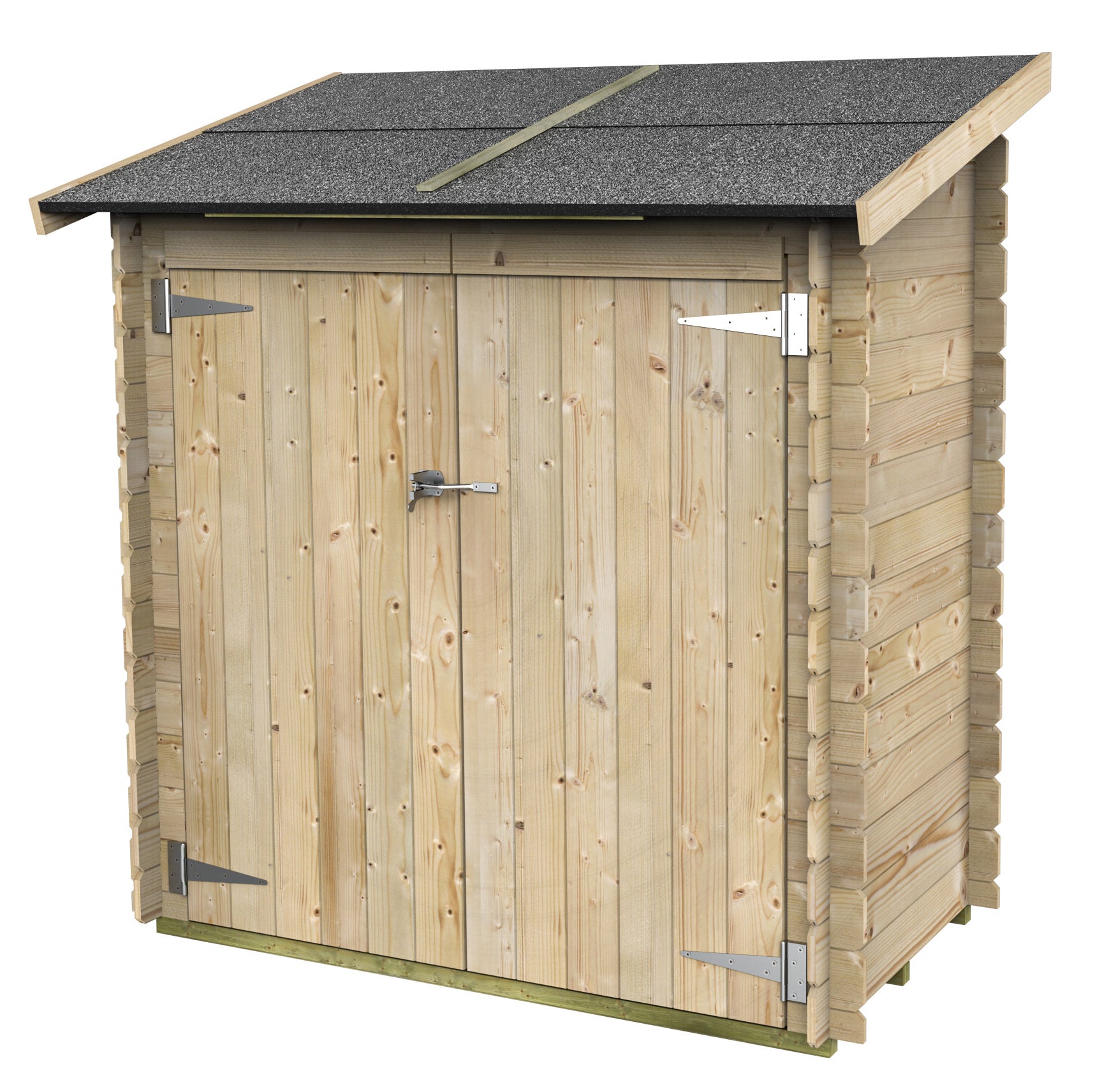 ALCE AMBROGIO - CASETTA IN LEGNO ADDOSSATA 155x85 cm PORTA DOPPIA CIECA - VERDE SALVIA