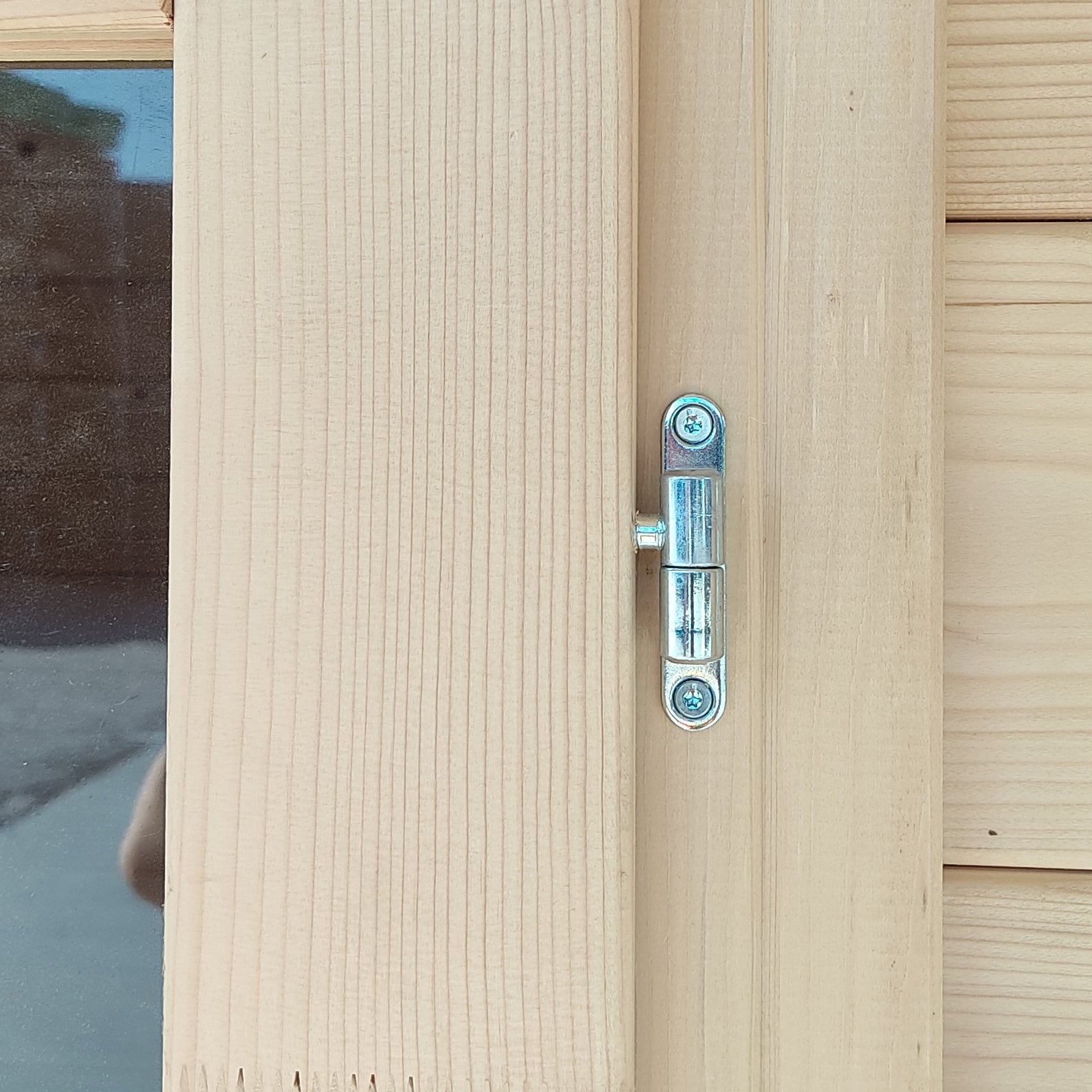 ALCE VANIGLIA - CASETTA IN LEGNO ADDOSSATTA 2 X 1 M CON PORTA SINGOLA FINESTRATA 