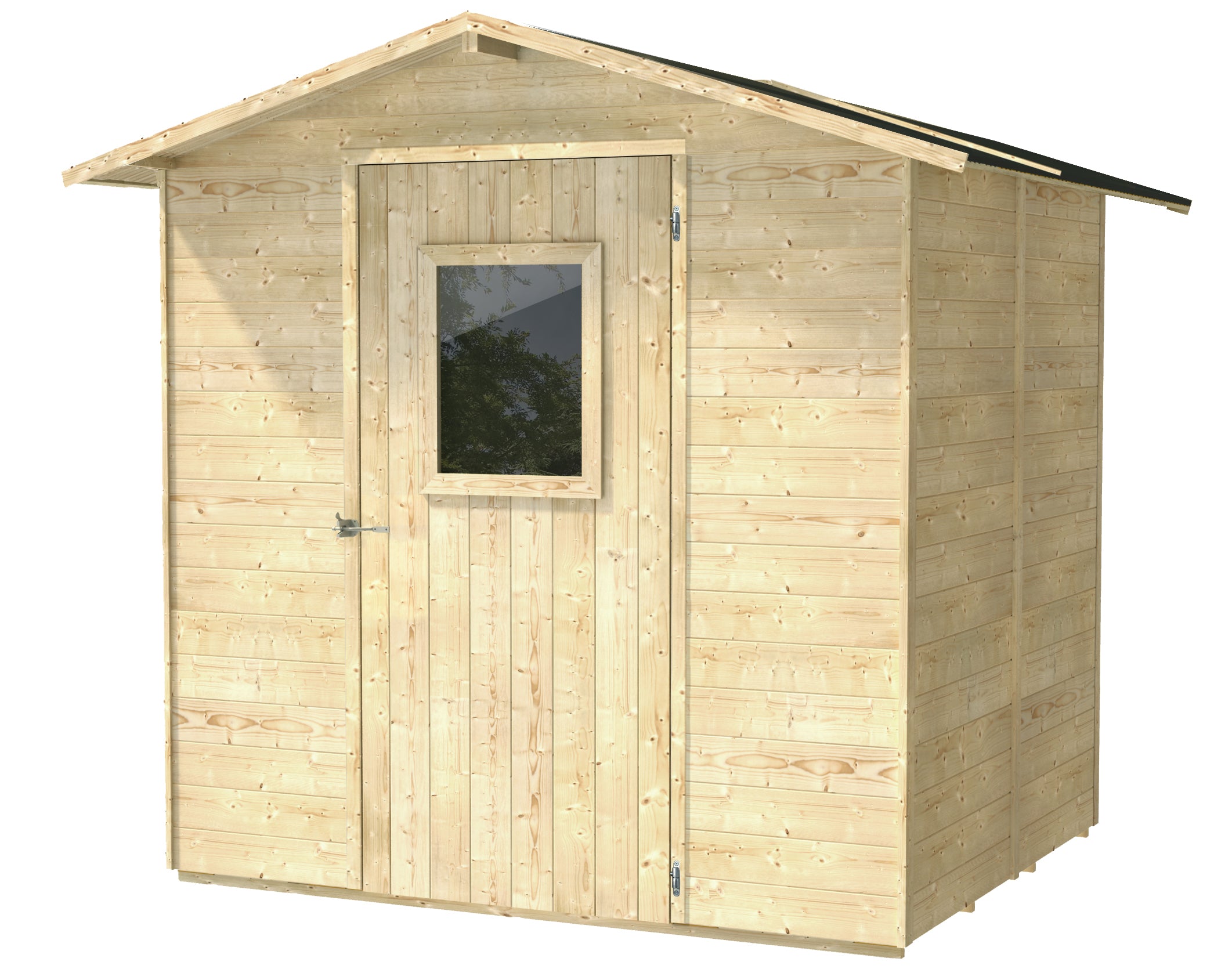 ALCE VANIGLIA - CASETTA IN LEGNO - 2 X 2 m CON PORTA SINGOLA FINESTRATA /PEFC