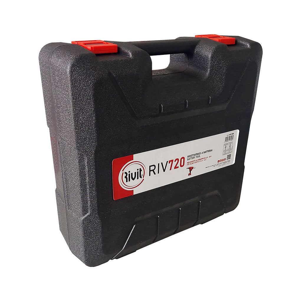 Rivit RIV720 - Rivettatrice batteria litio per rivetti fino ⌀ 6,4 mm - 2 batterie da 18V 2,0Ah